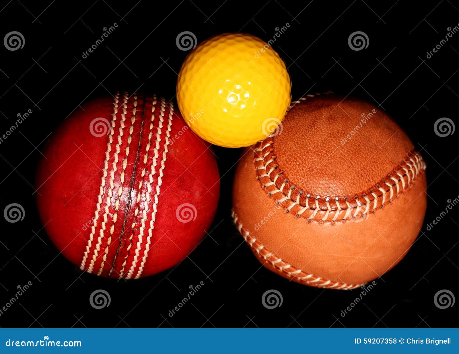 Three Different Sport Balls Stock Photo Image of mixture, abstract