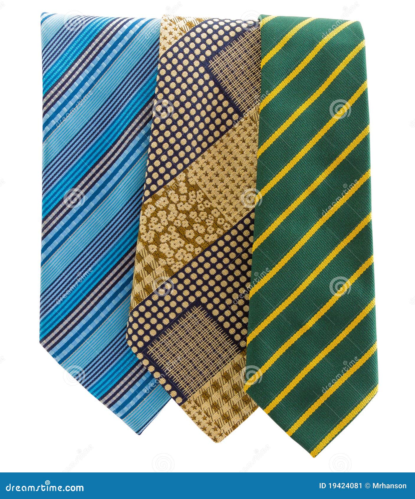 Three different tie stock image. Image of personal, fashion - 19424081