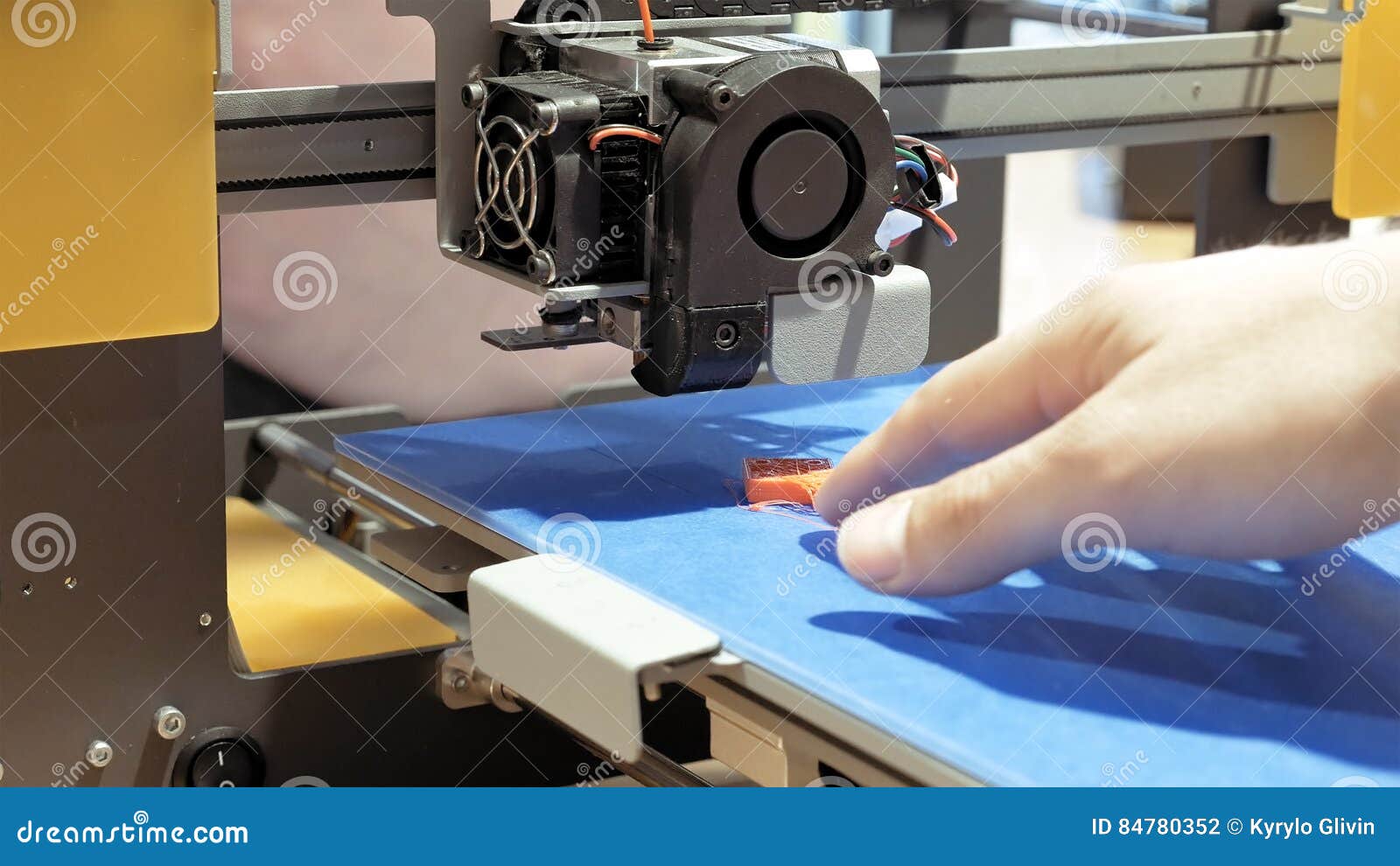 Three Dimensional Plastic 3d Printer Stock Photo Image of machine