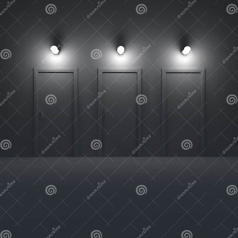 Three Doors in a Dark Room