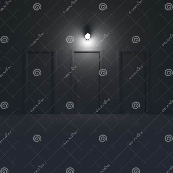 Three Doors in a Dark Room