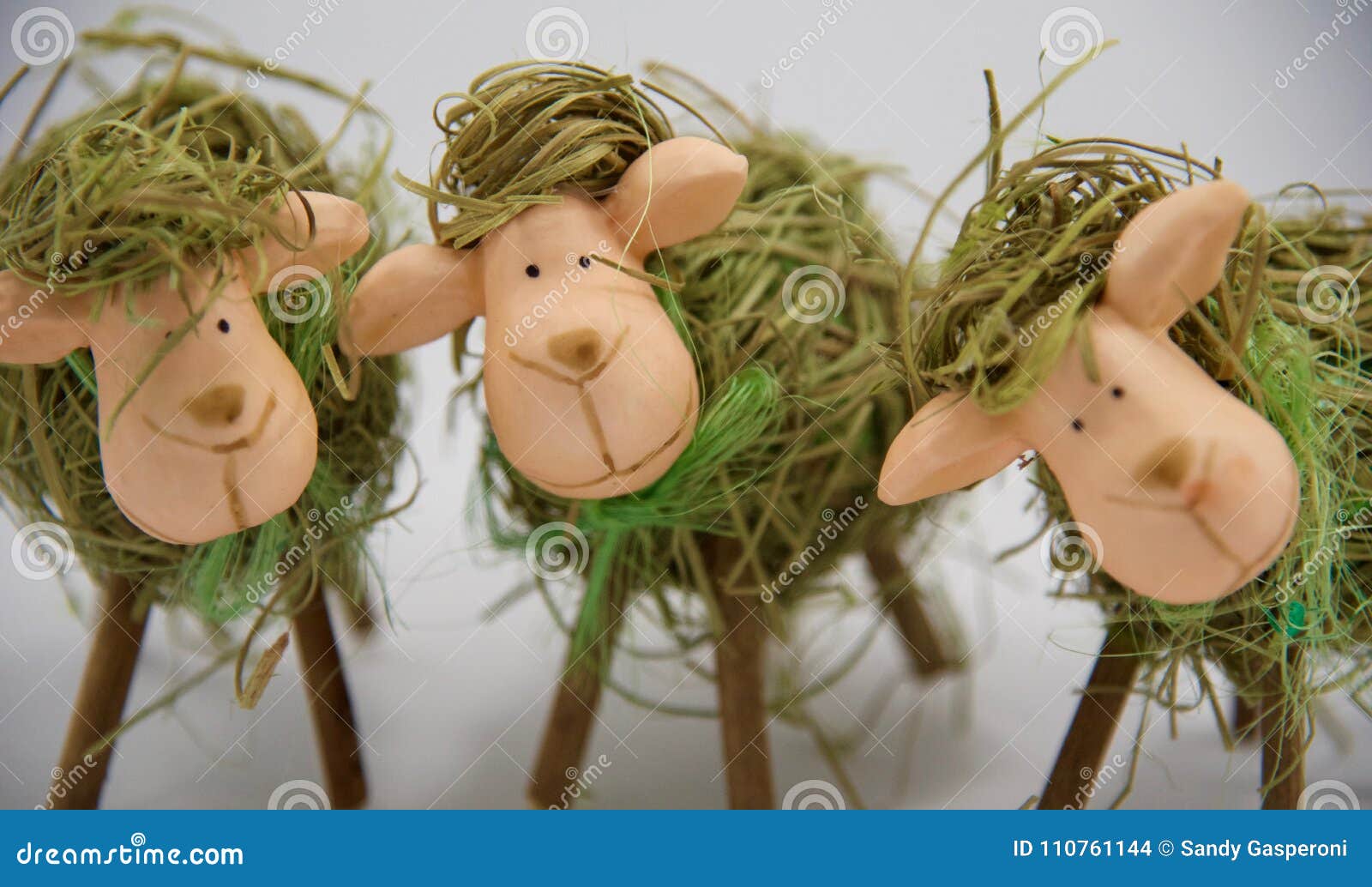 Three Easter Straw Sheeps 4ht Stock Photo Image of decorative, farm