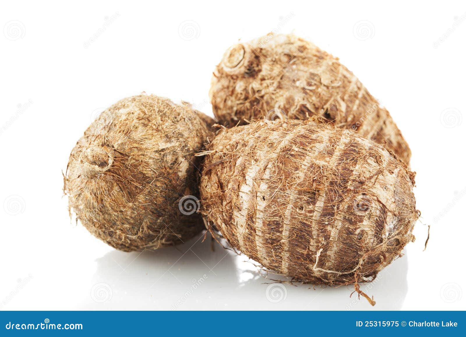 Three Eddoes stock image. Image of fresh, white, vegetable 25315975