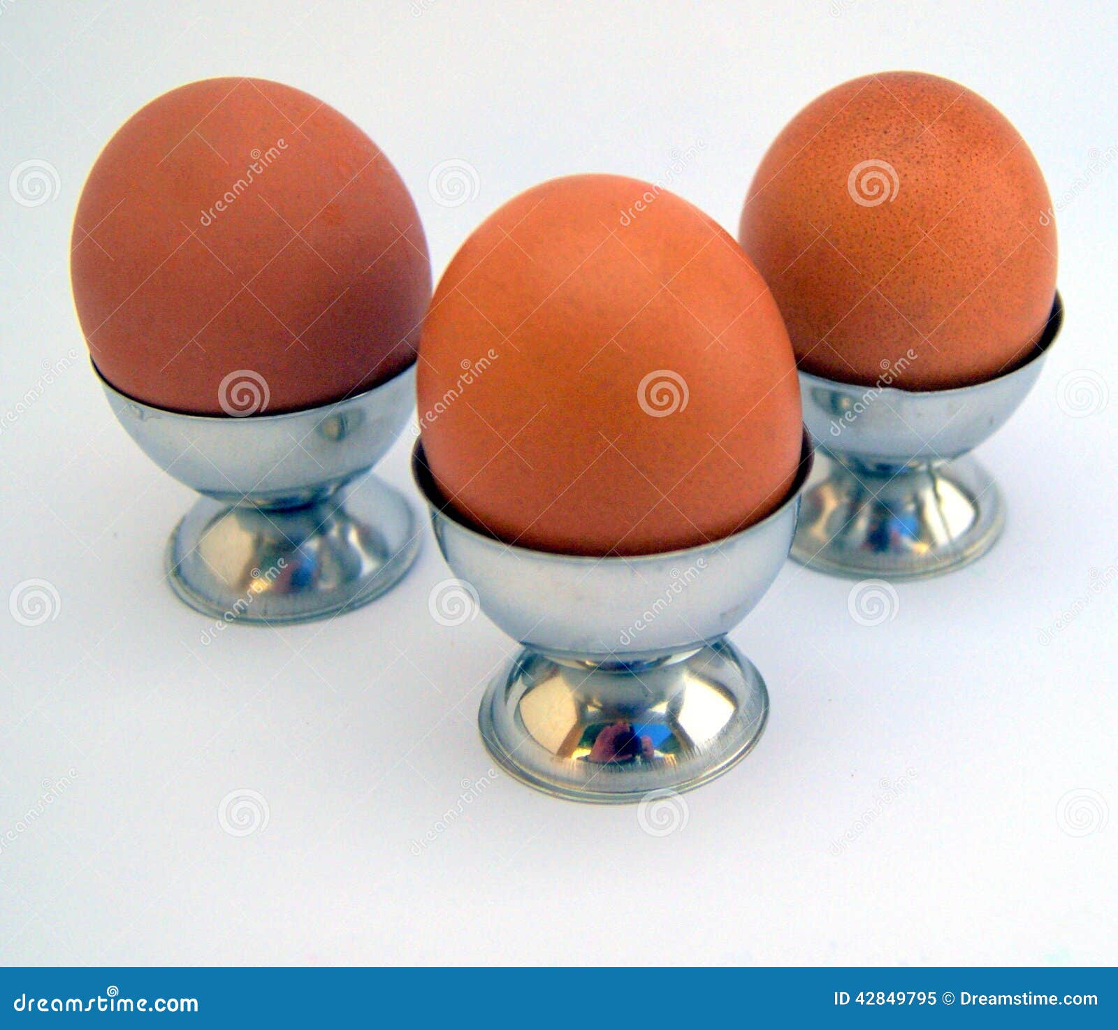 We three eggs stock image. Image of food, stainless, boiled 42849795