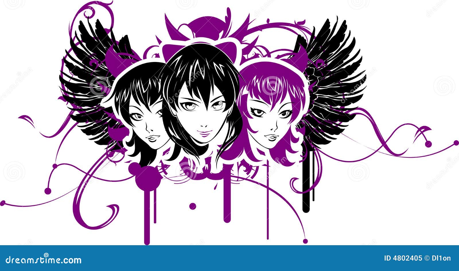 Emo boy stock vector. Illustration of butterfly, punk - 4942865