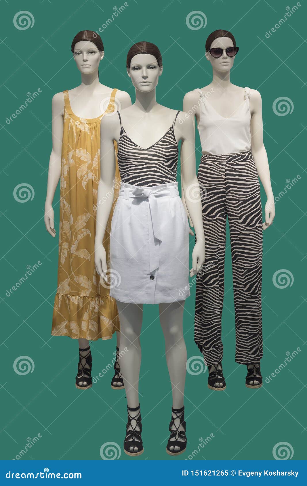 Three female mannequins stock image. Image of background - 151621265