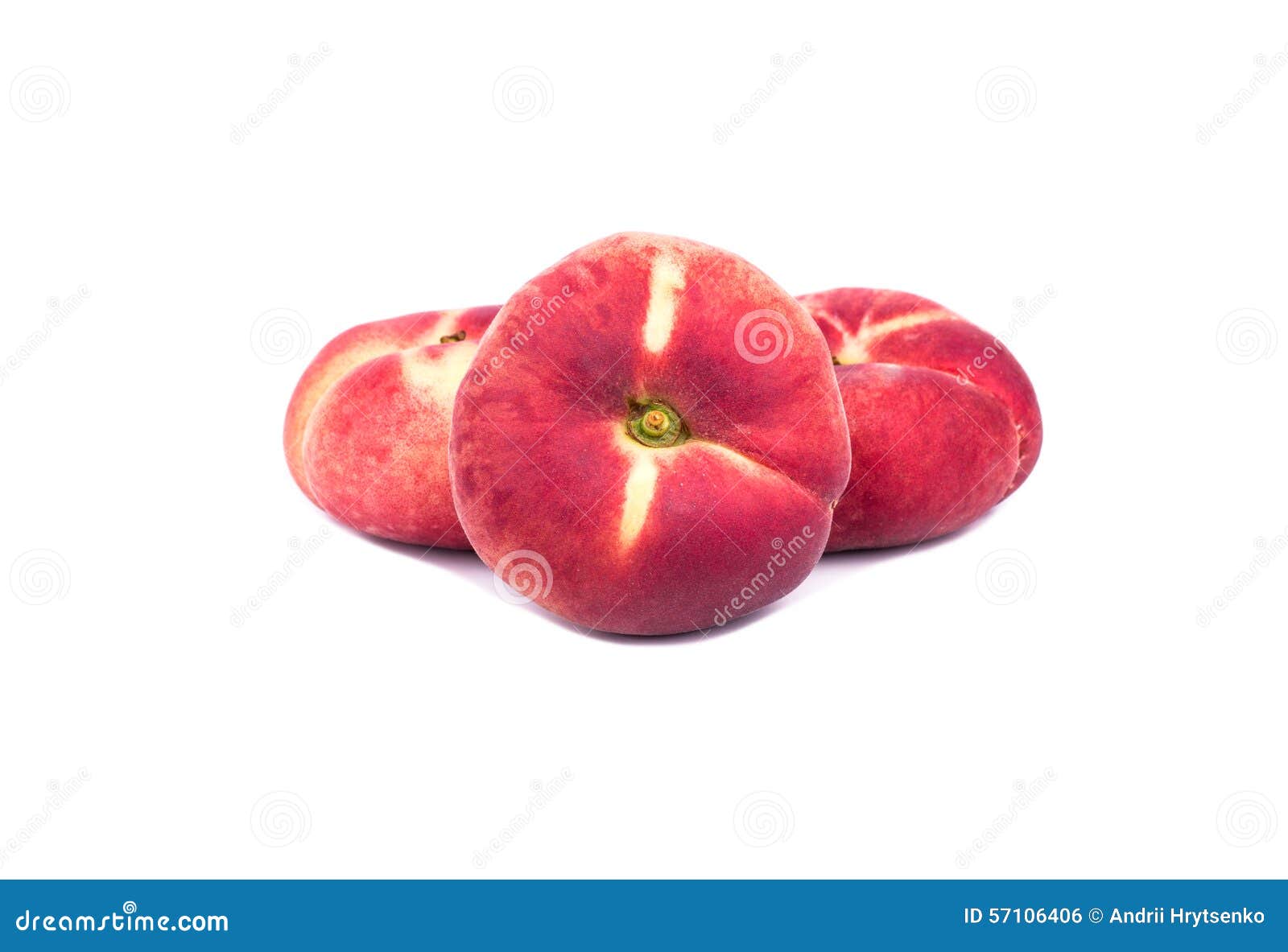 Three flat peaches stock photo. Image of donut, saturn 57106406