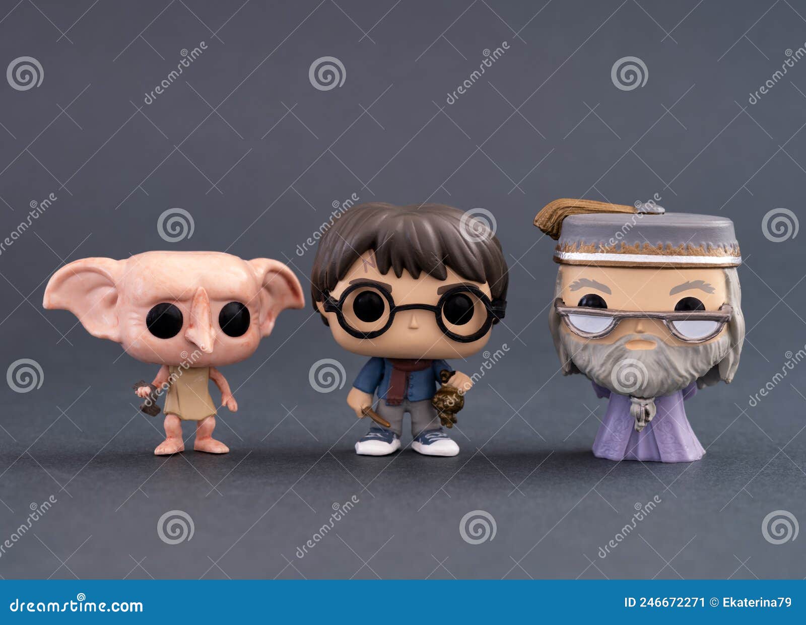 Three Funko POP Harry Potter Advent Calendar Mini Vinyl Figures - Dobby  Elf, Harry Potter, and Albus Dumbledore on Gray Background Editorial Photo  - Image of mini, calendar: 246672271