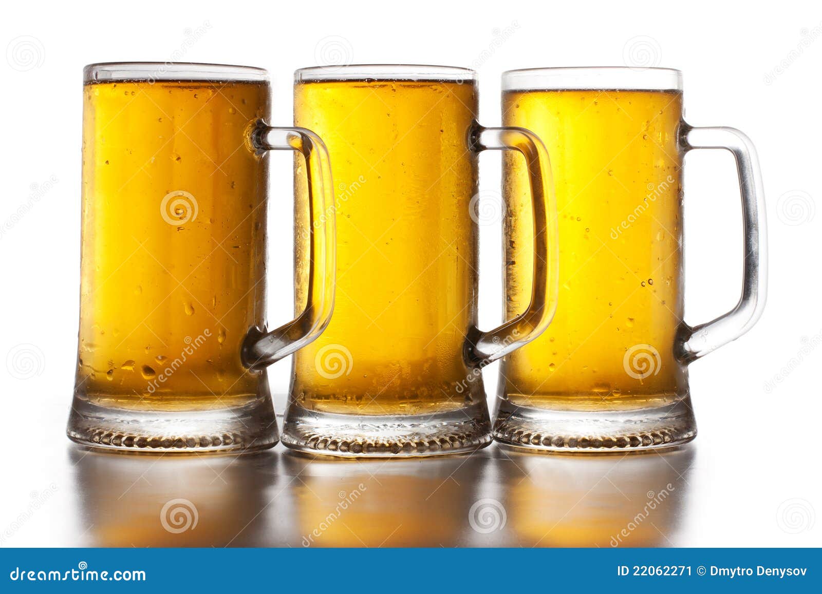 Three glass of beer stock image. Image of back, bubbles 22062271