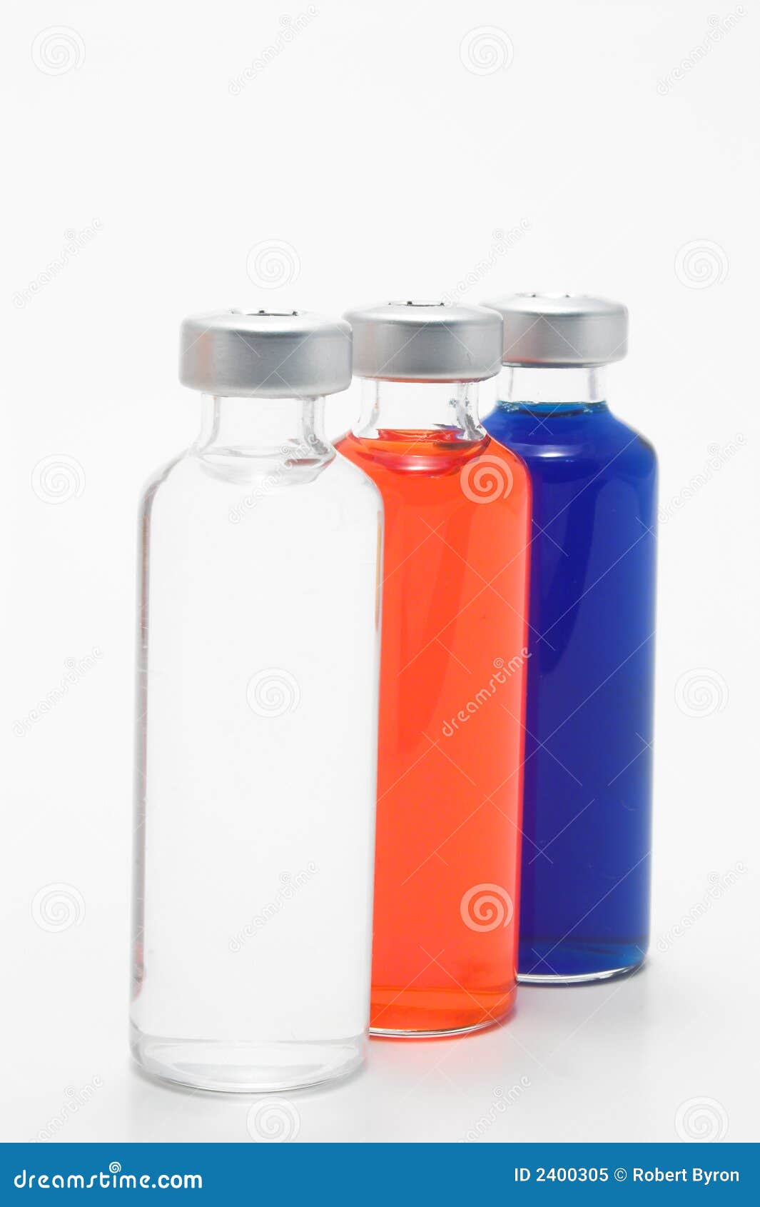 Three Glass Vials with Liquids Stock Image Image of bottles, serums
