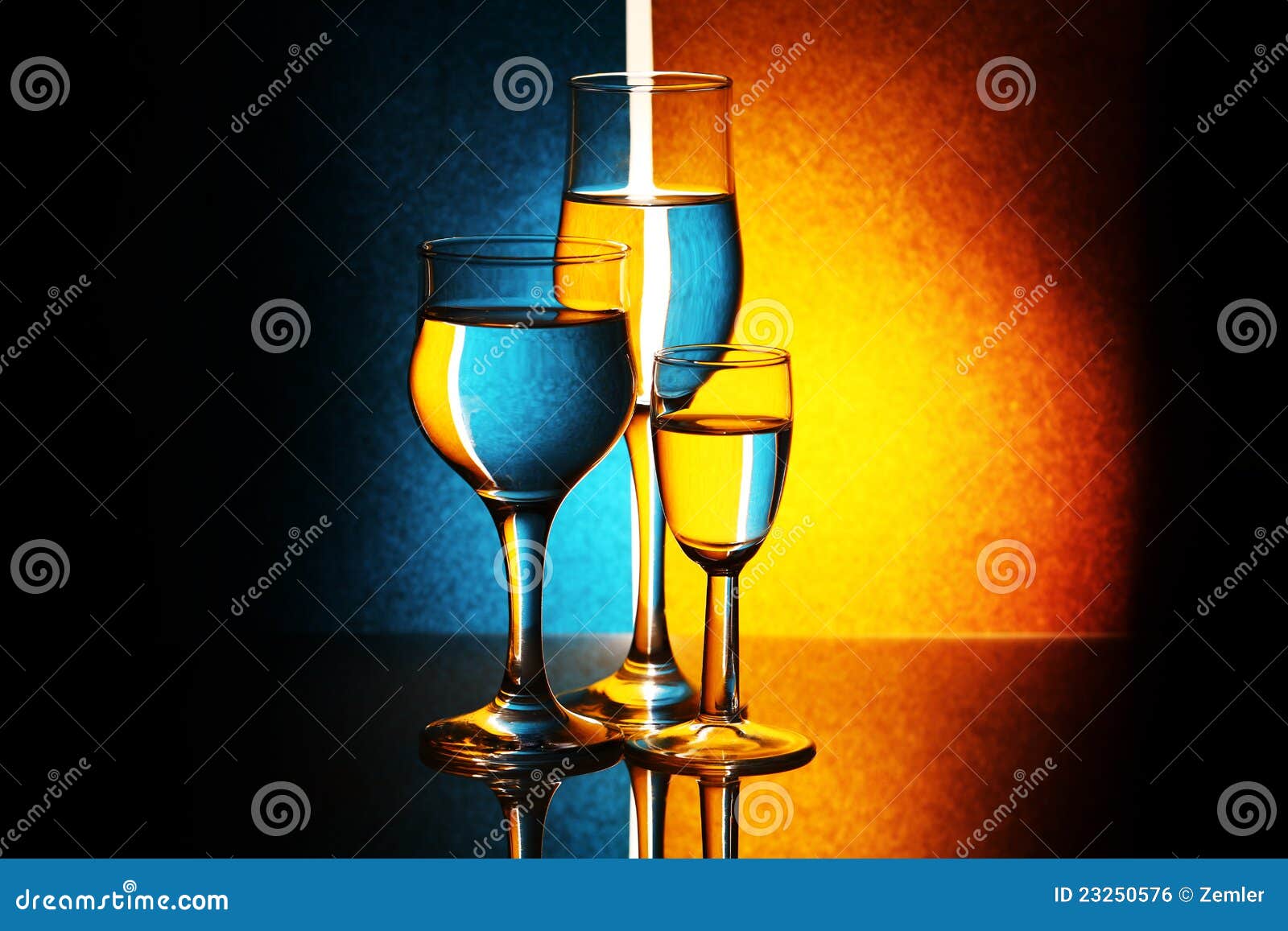 Three glasses stock photo. Image of object, conteptual - 23250576
