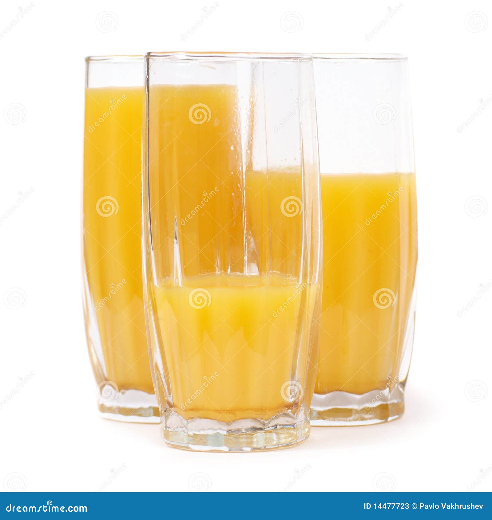 Three Glasses with Orange Juice Stock Image - Image of citrus, eating ...