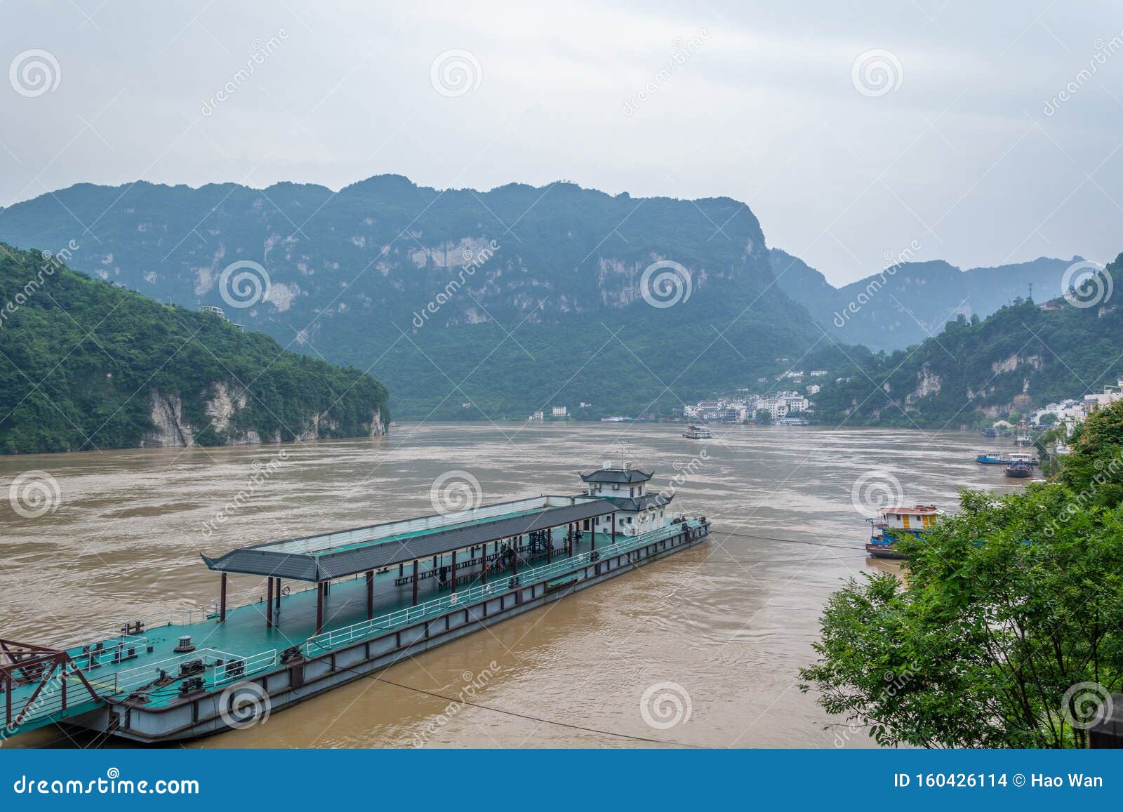 summer scenery in yichang sanxia renjia scenic area, yichang, hubei, china