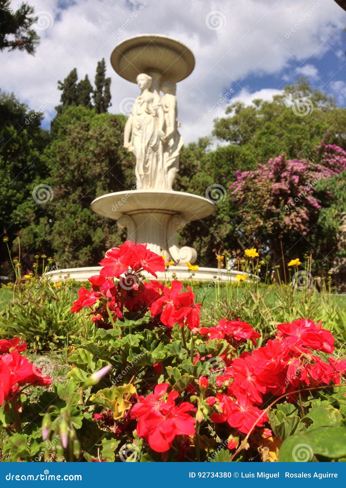 three graces fountain in patino palace