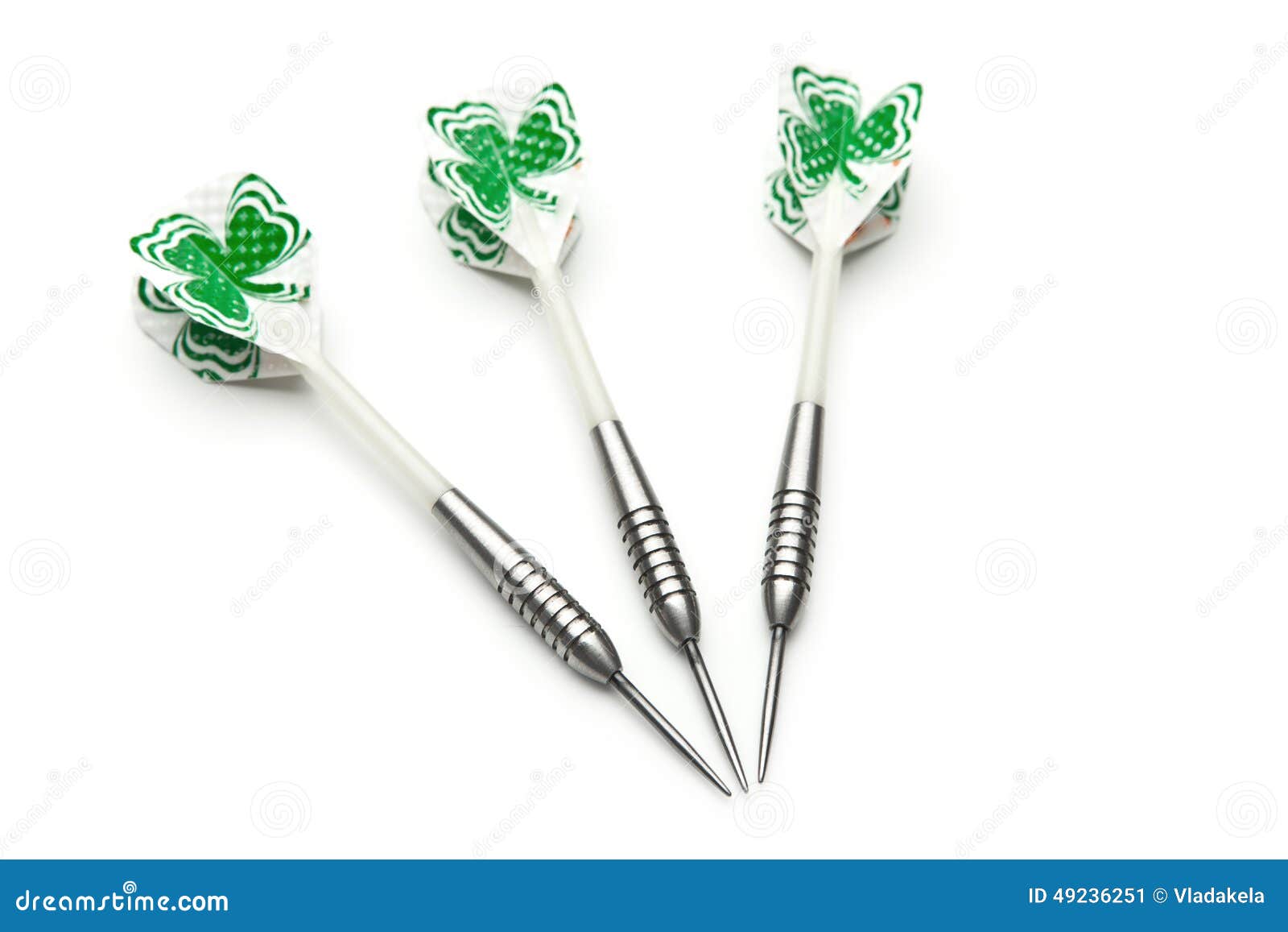 Three green darts isolated stock image. Image of goal 49236251