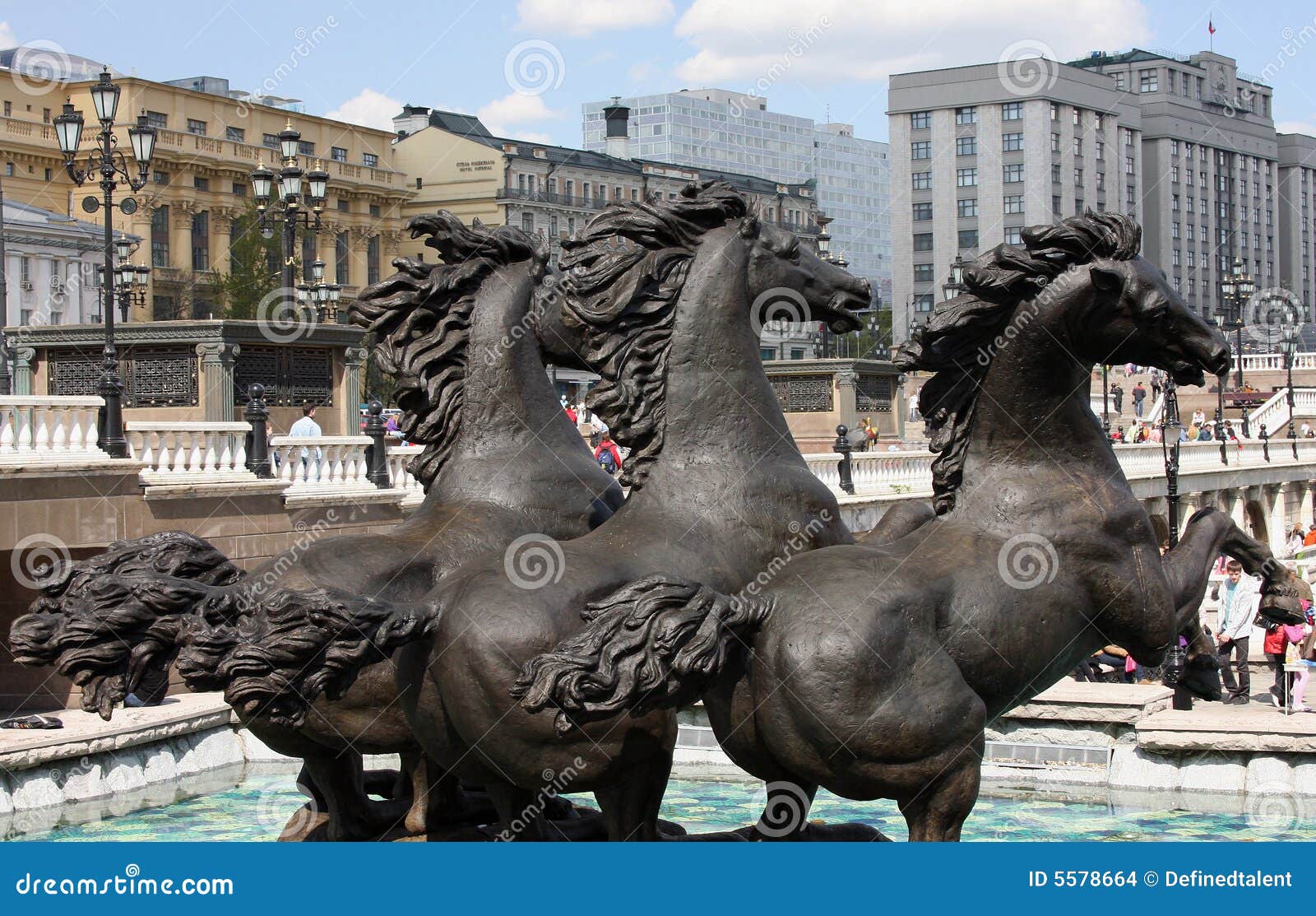 The Sea Horses Of The Fountain Carpeaux Paris France. RoyaltyFree