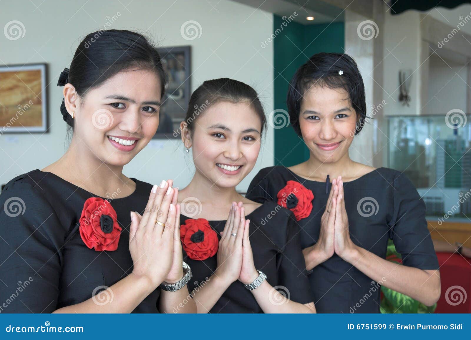 Three hotel staff stock image. Image of feel, sweet, three 6751599