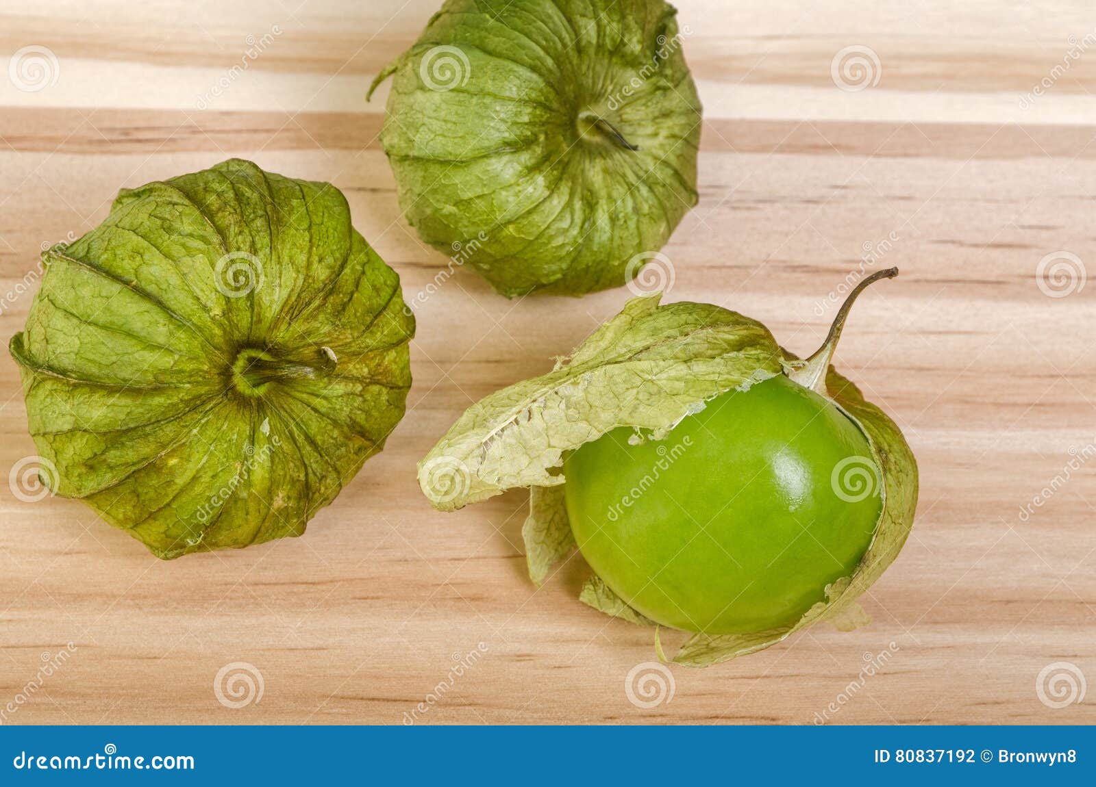 Three Husk Tomatoes stock photo. Image of fruit, salsa 80837192