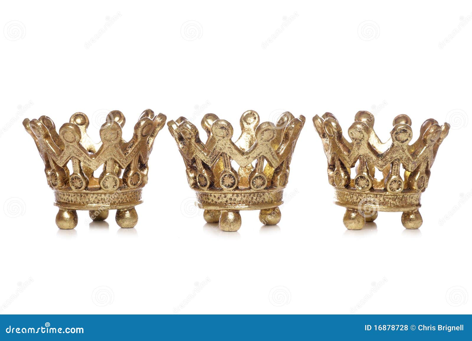 Three King Crowns Christmas Decoration Stock Photo Image of kings
