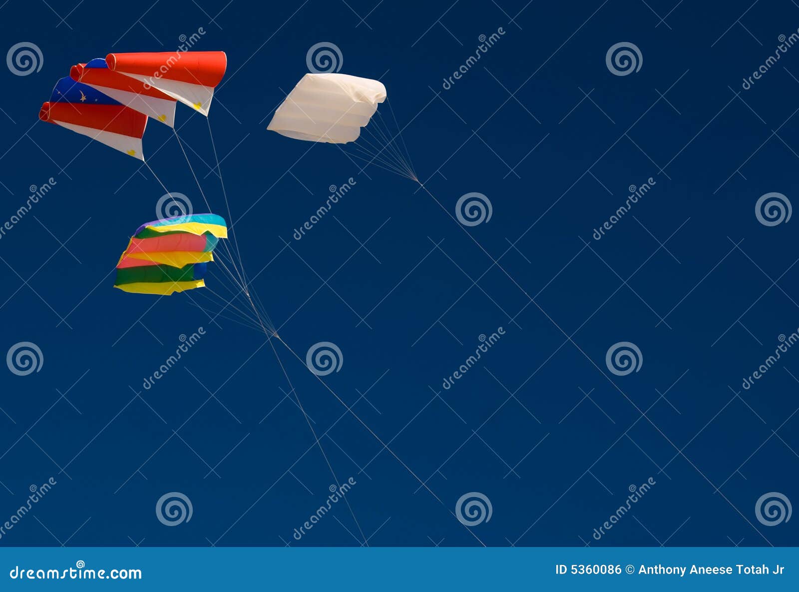 Three Kites stock photo. Image of summer, recreation, wind 5360086