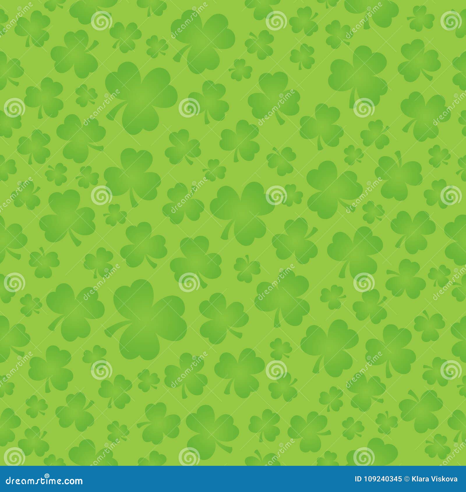 Three Leaf Clover Seamless Background 5 Stock Vector - Illustration of