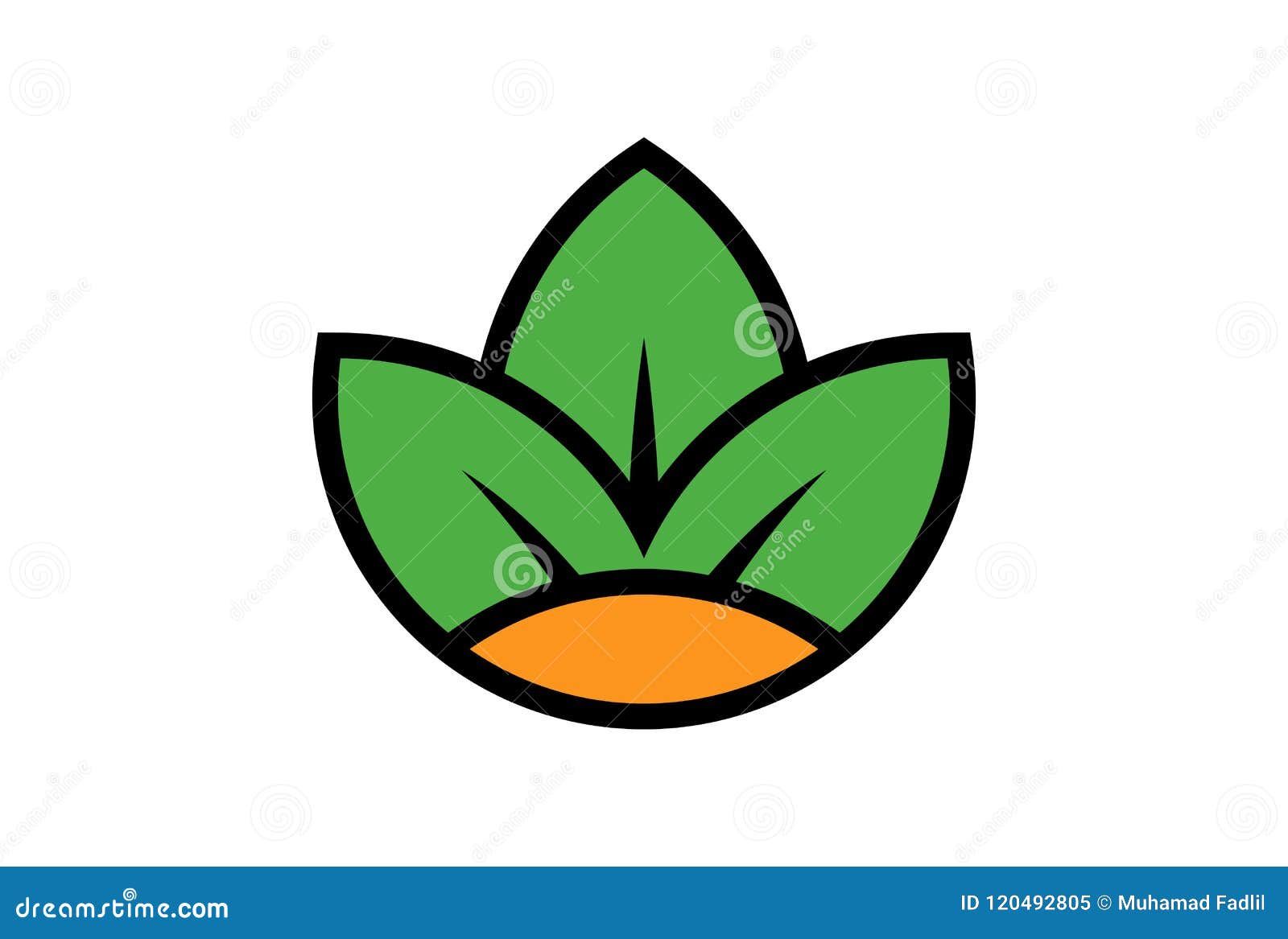 Three Leaf Logo Icon Vector Stock Vector - Illustration of element