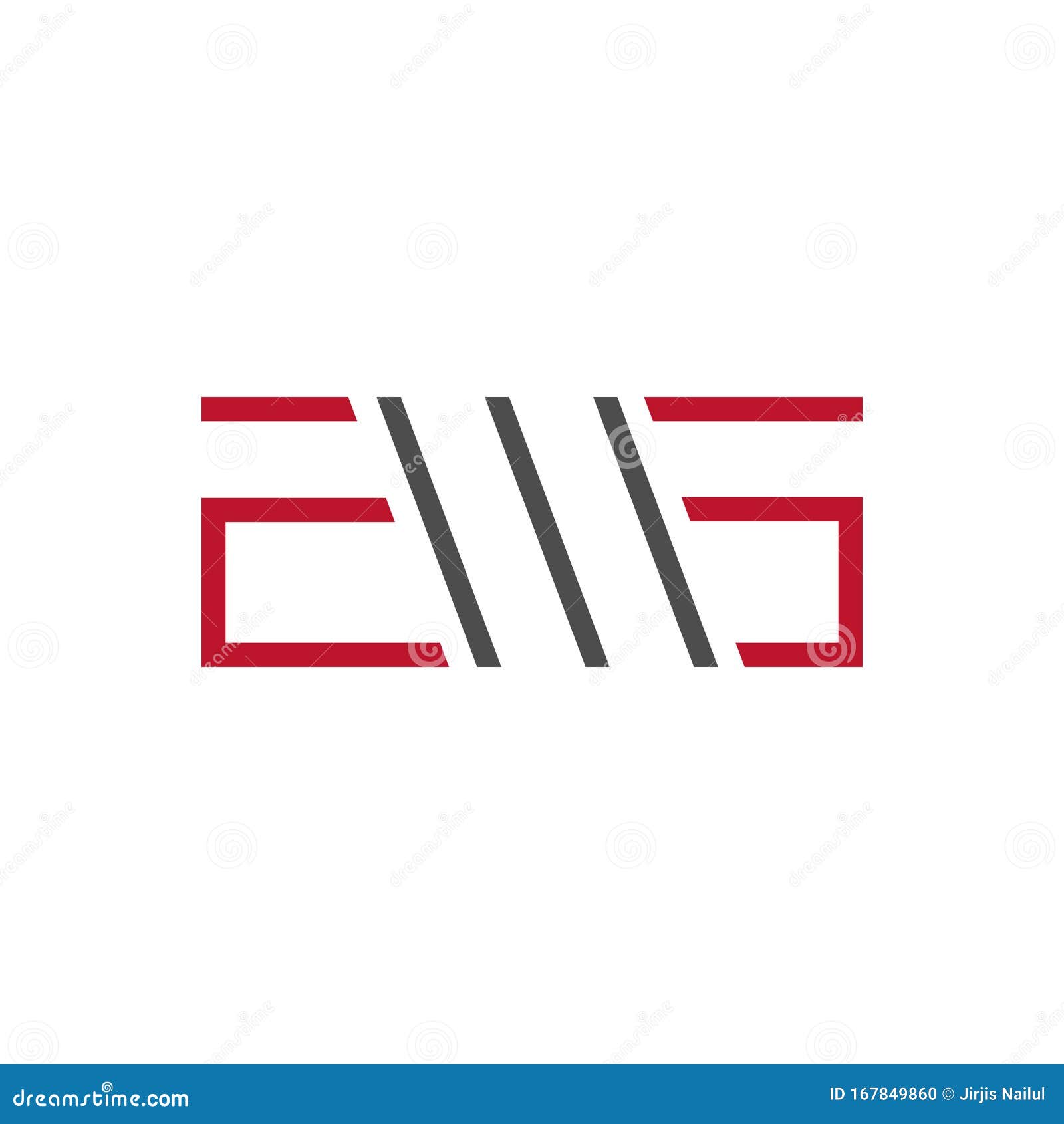 Three 3 Letter Logo EMS Combination Modern Alphabet Vector Creative