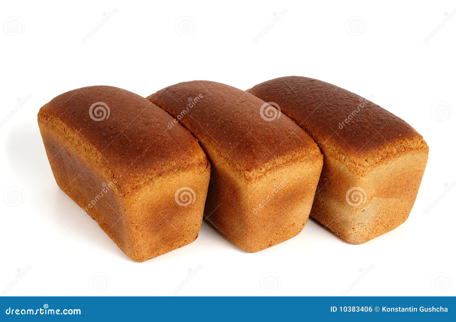Three loaves of rye bread stock photo. Image of bakery 10383406