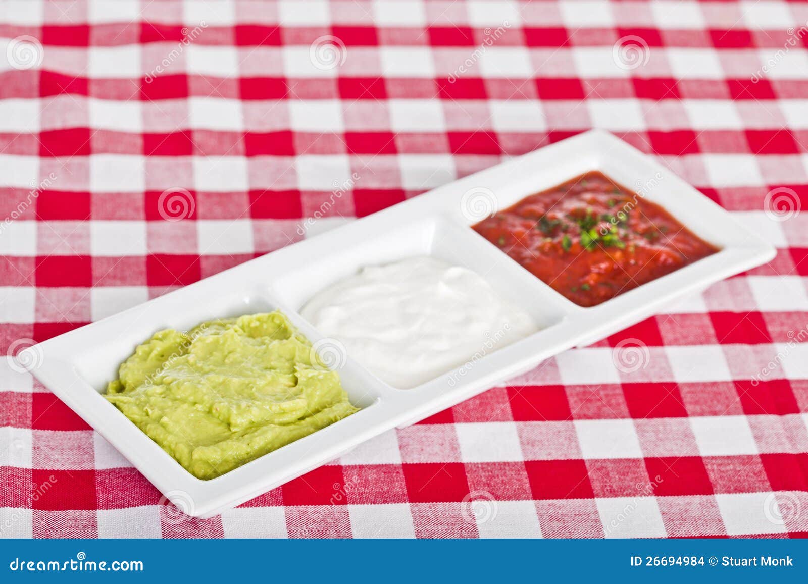 Three mexican dips stock photo. Image of dipping, chopped - 26694984