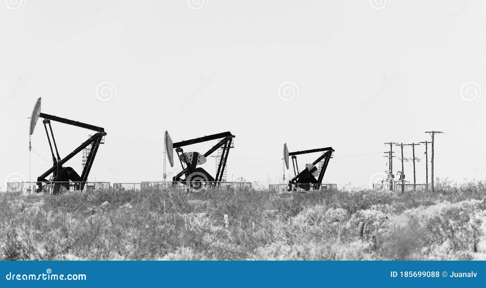 three oil pump jack