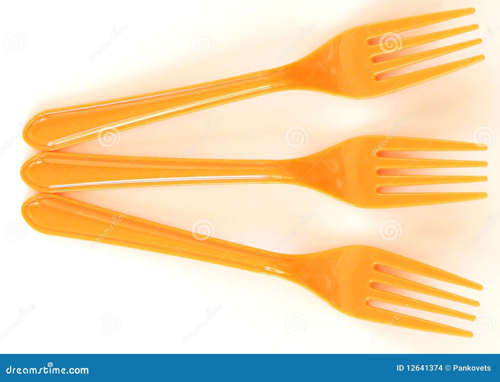 Three orange forks stock photo. Image of kitchen, home 12641374