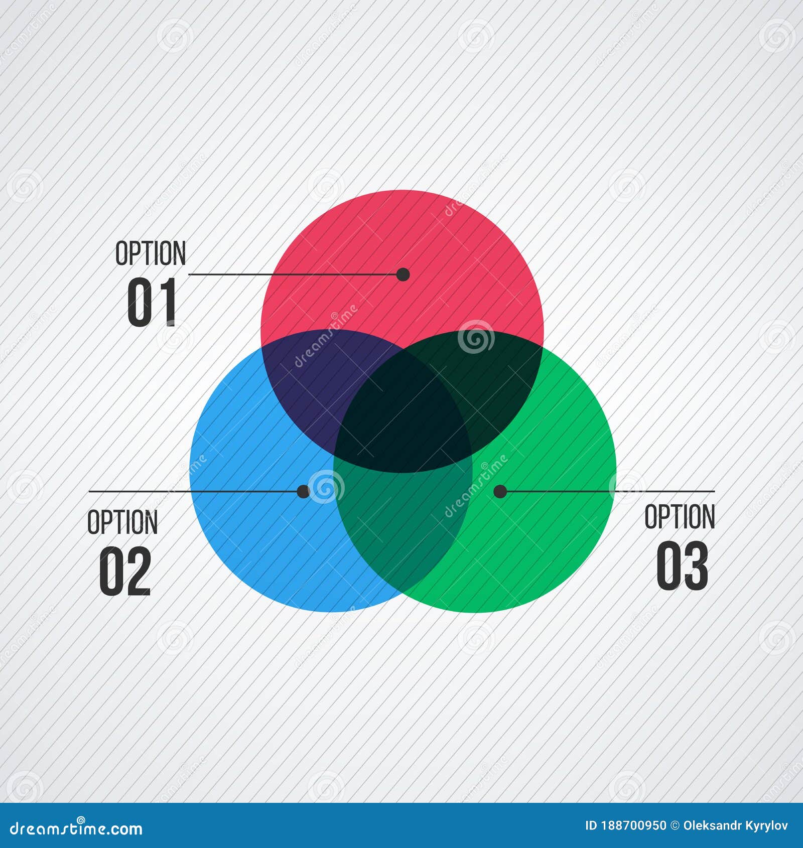 Infographic Venn Diagram Overlapping Circles Data Visualization | The ...