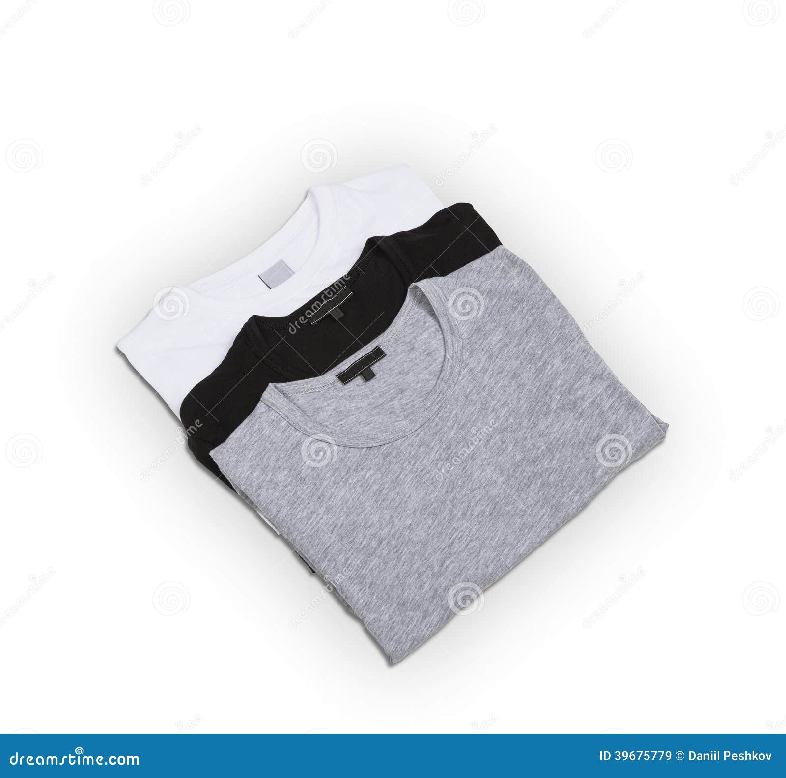 Three pack of tshirts stock image. Image of single, shop - 39675779