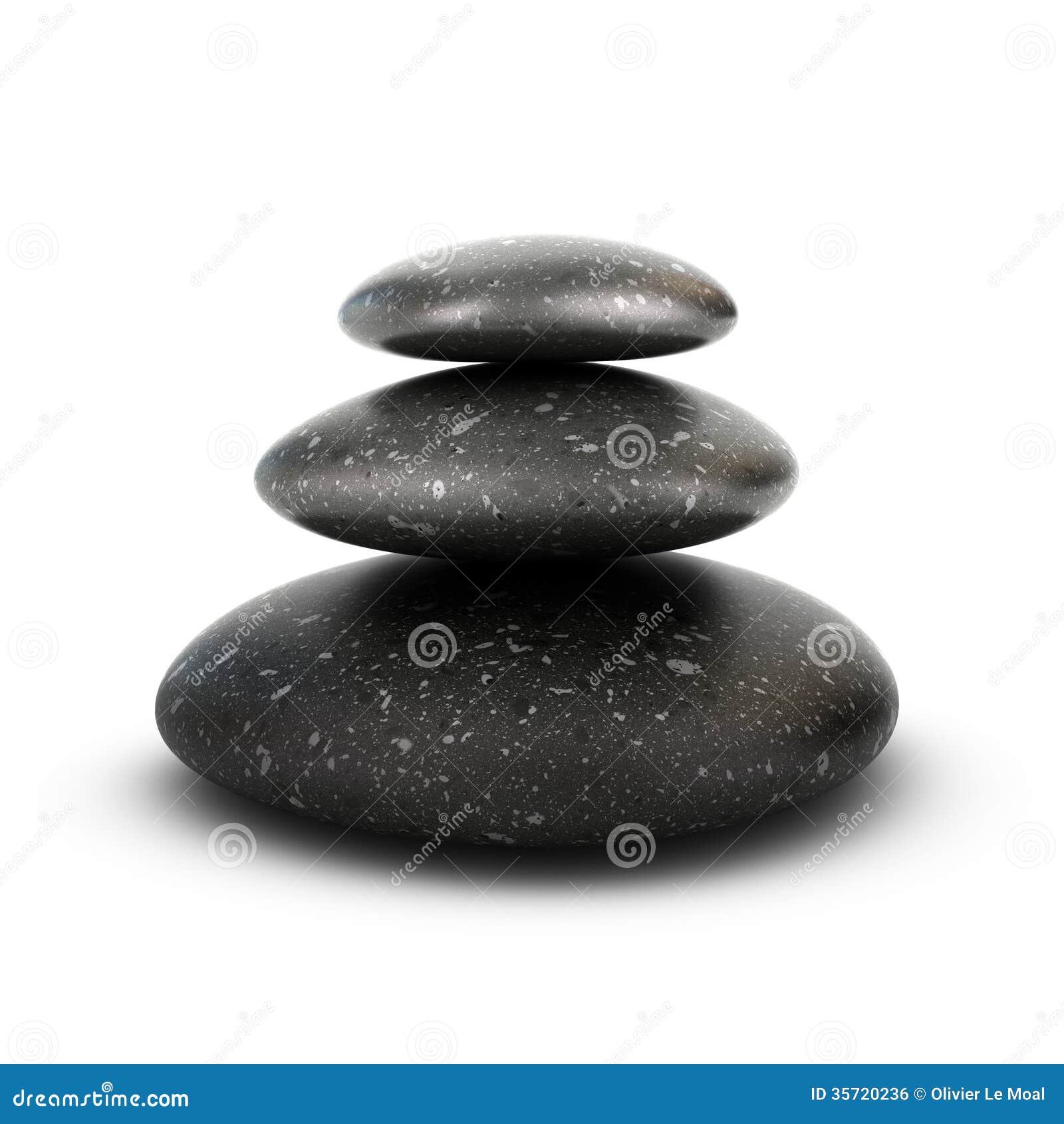 three pebbles stacked, serenity concept
