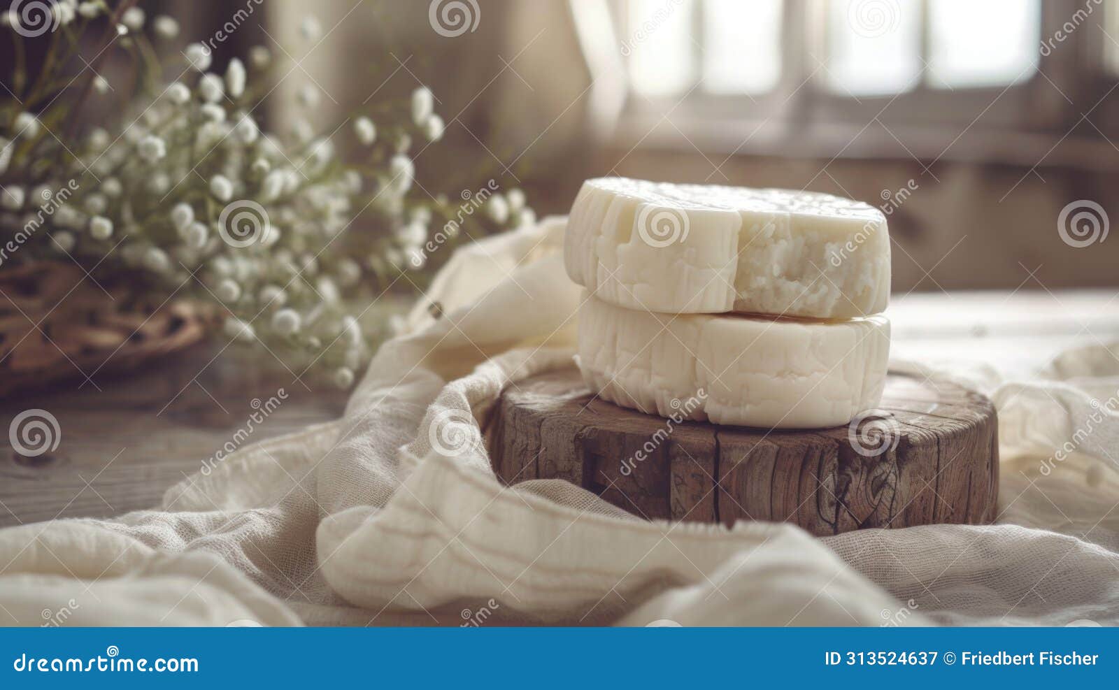 Three Pieces of Cheese Stacked on