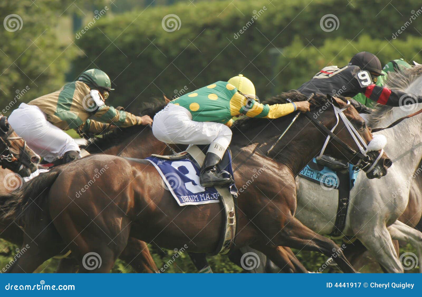 Three Racing Jockeys and Horses Editorial Photography Image of