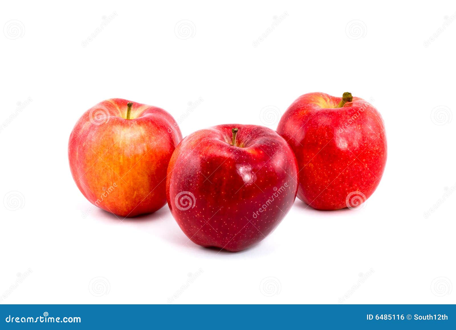 Three Red Gala Apples stock photo. Image of healthy, agriculture 6485116