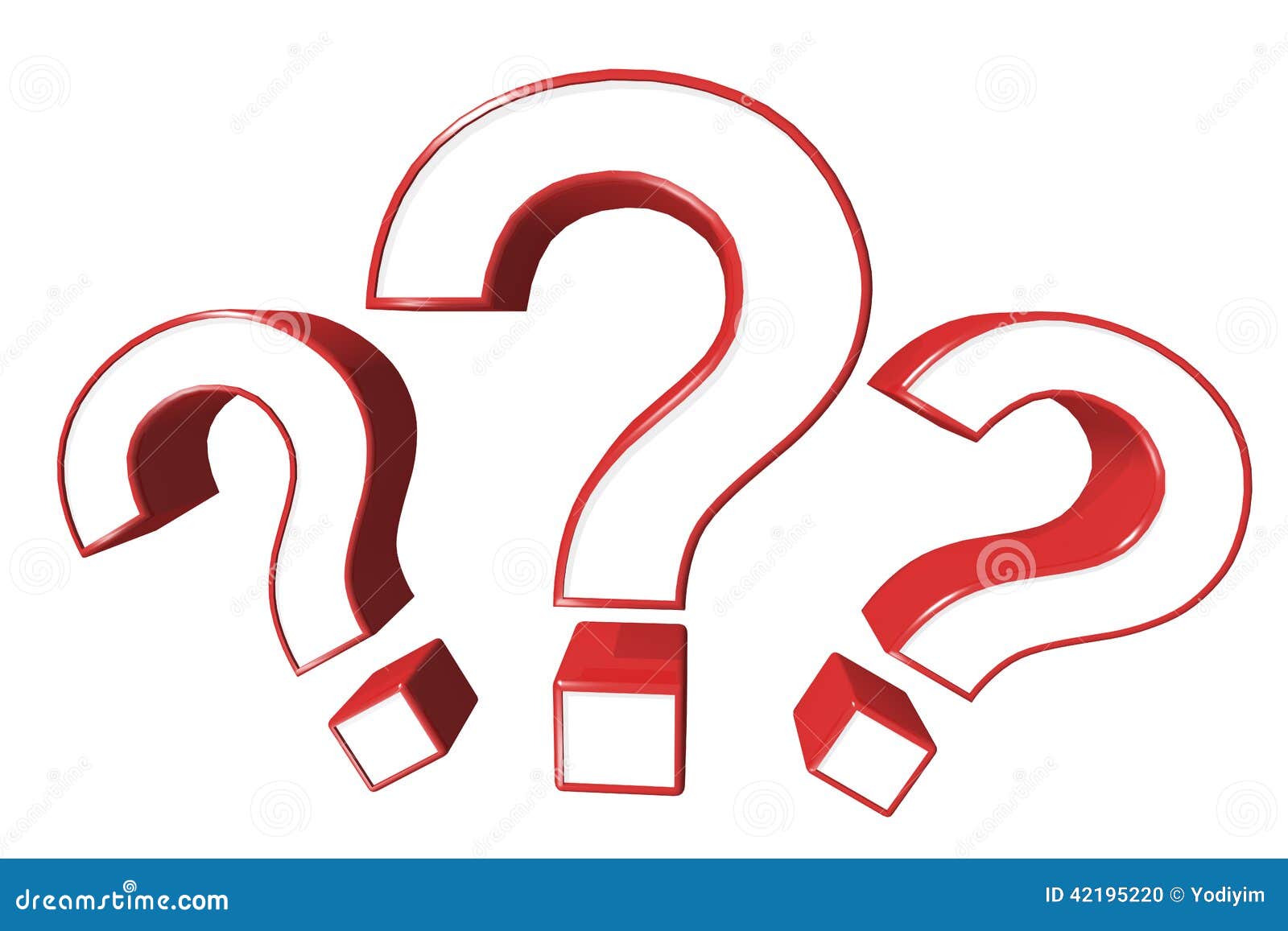 Three of Red Question Marks Stock Illustration - Illustration of icon ...
