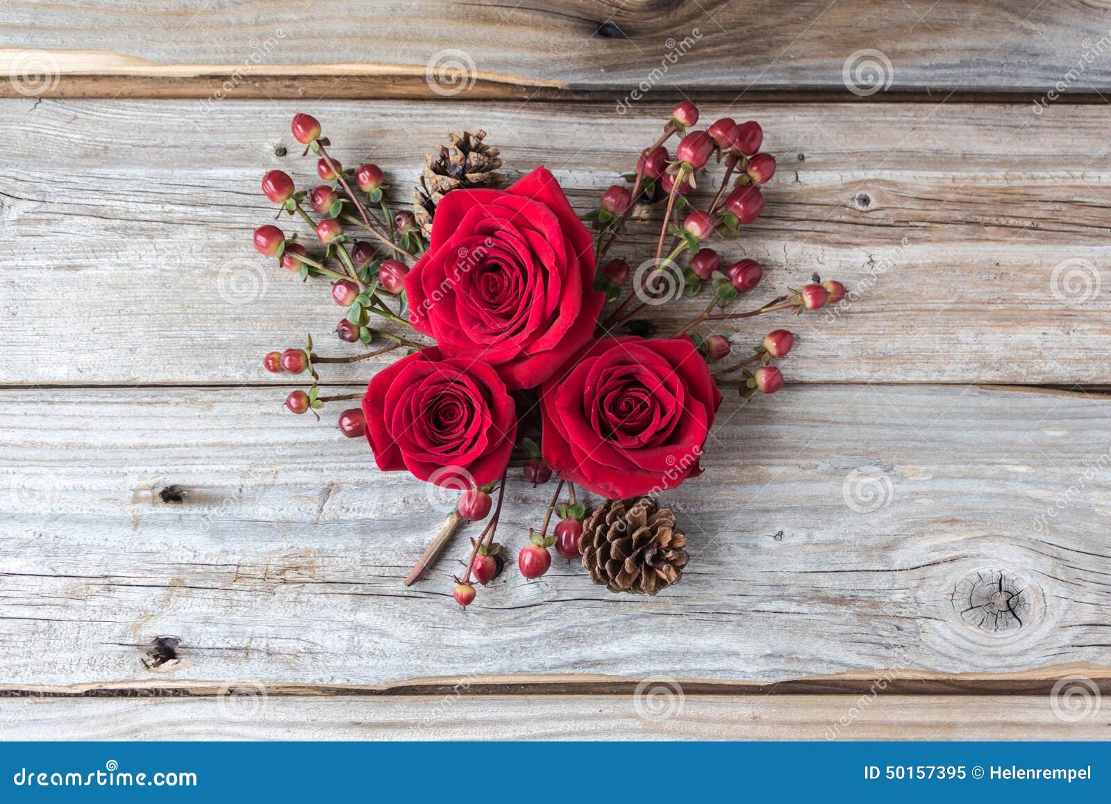 Cluster of Red Roses