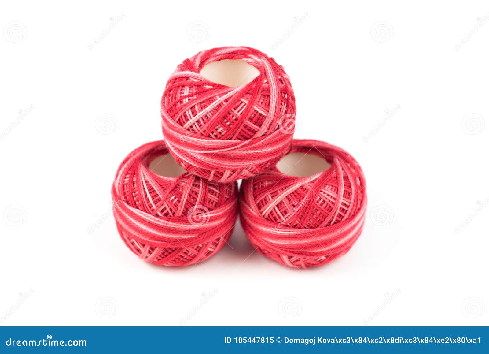 Three Red Sewing Threads on a White Background Stock Image Image of circle, poster 105447815