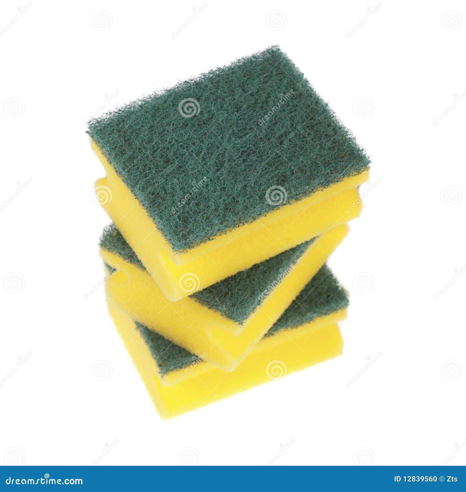 Three scouring pads stock photo. Image of scouring, pads 12839560
