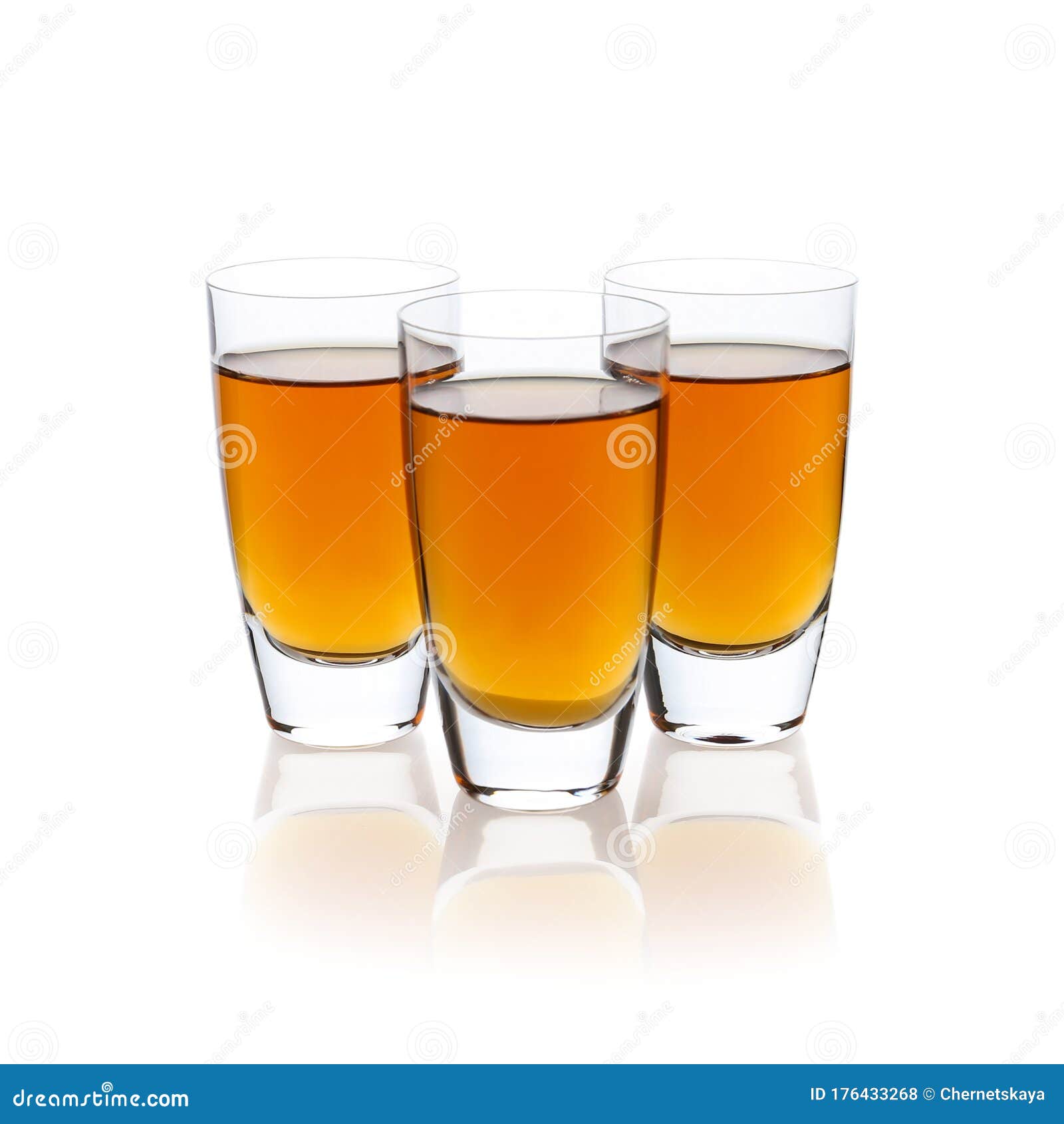 three shots with drink 