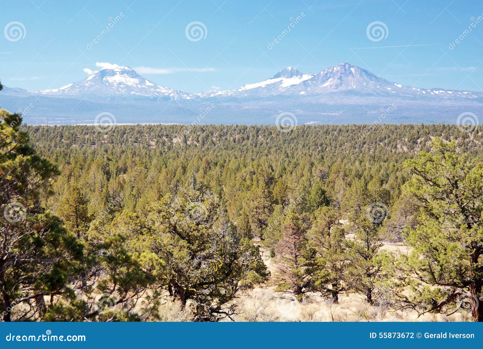The Three Sisters in Central Oregon Stock Photo Image of located