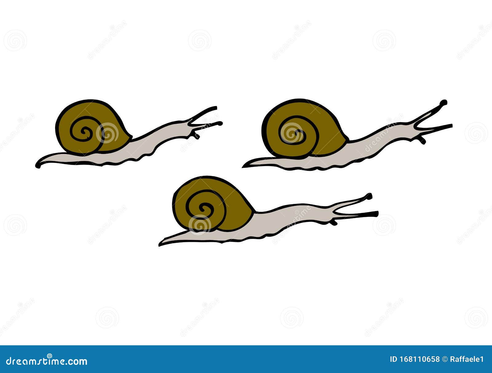 three snails