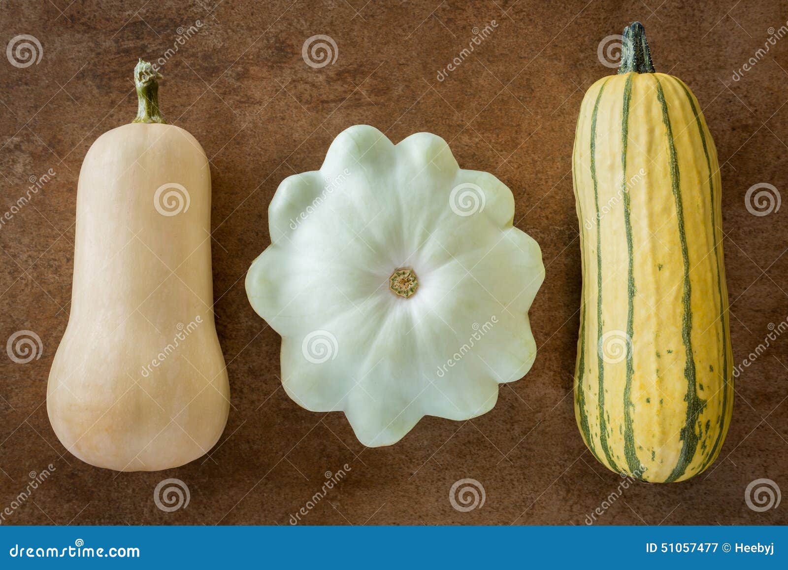 Three Squash Varieties RoyaltyFree Stock Photo