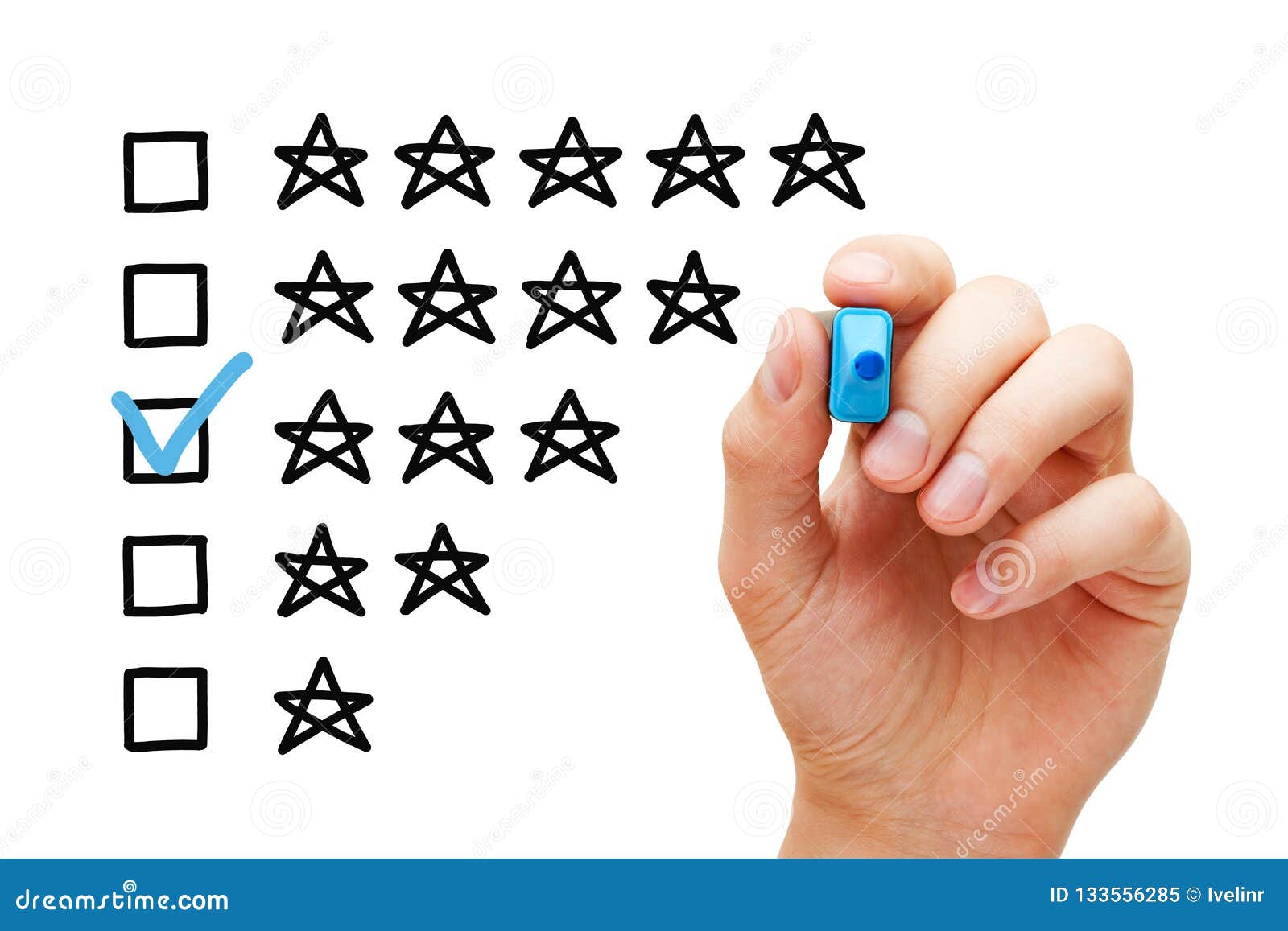 Three Star Average Rating Concept Stock Image Image of evaluation, form 133556285