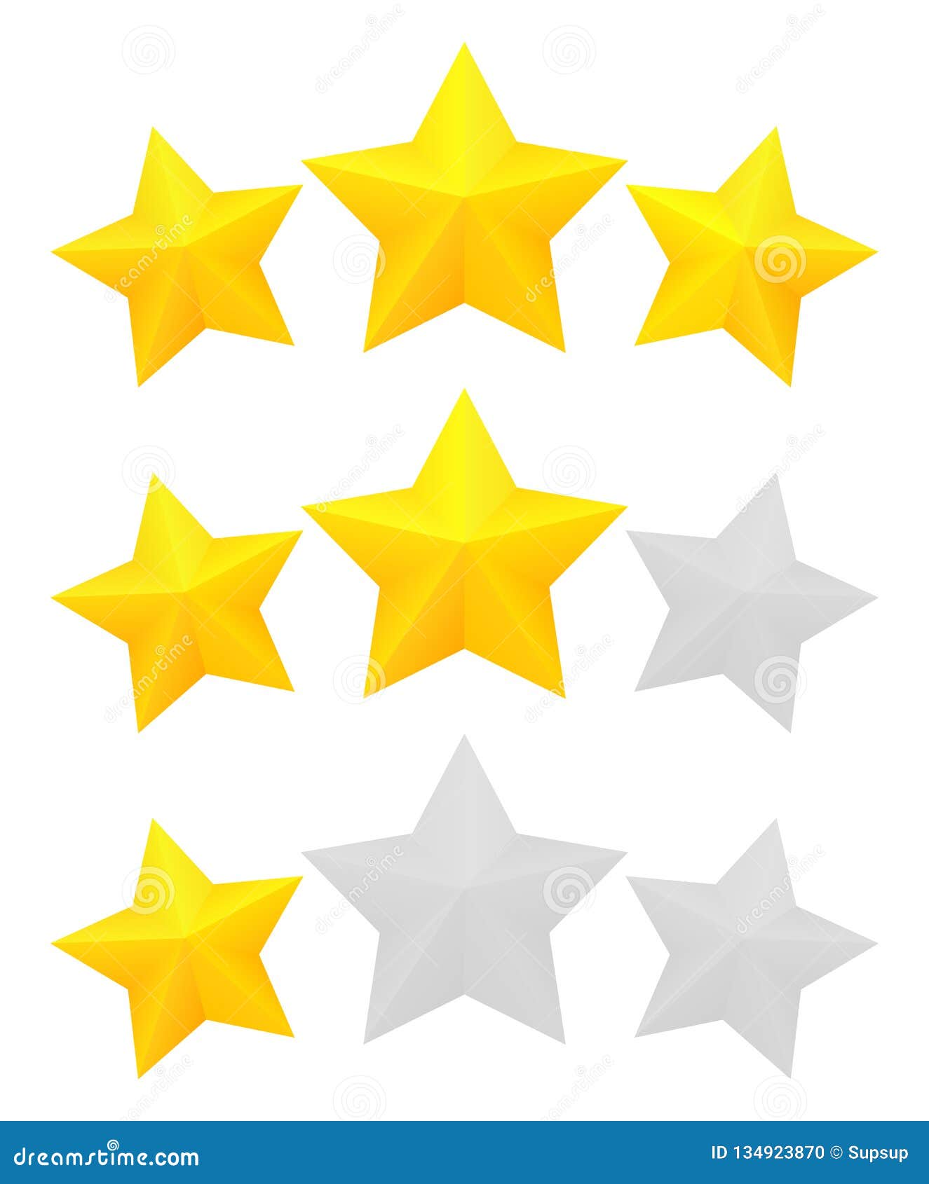 Three Star Rating Stock Vector Illustration Of Isolated Three Star Rating Stock Vector Illustration Of Isolated