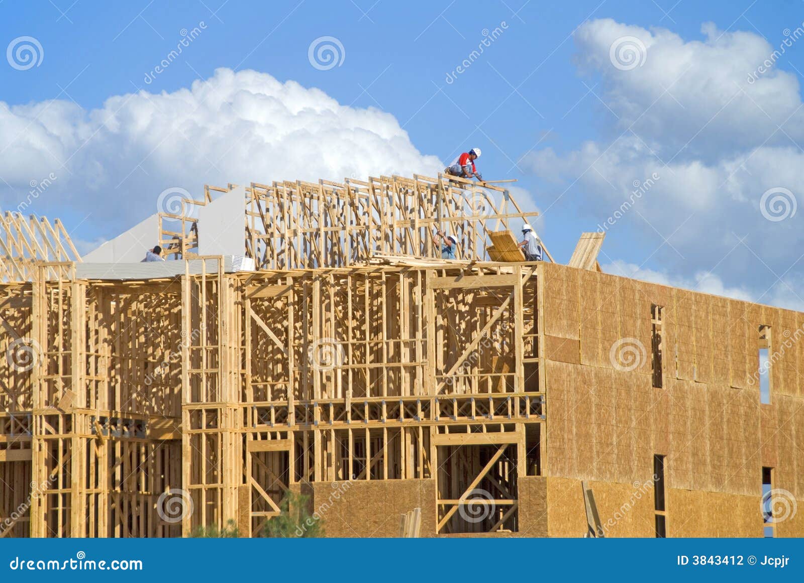 Three Story Construction stock photo. Image of home, mason 3843412
