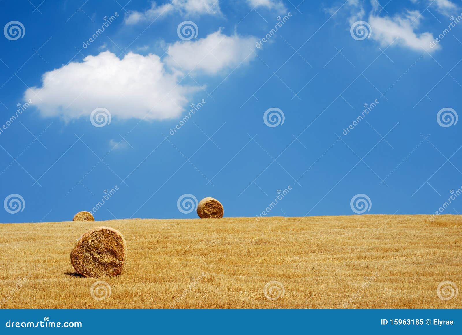 Three straw bales stock image. Image of meadow, cultivation 15963185
