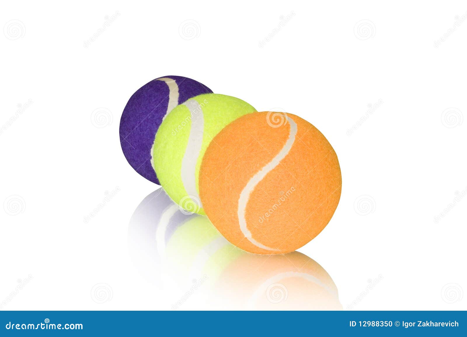 Three tennis balls stock photo. Image of outdoors, green 12988350